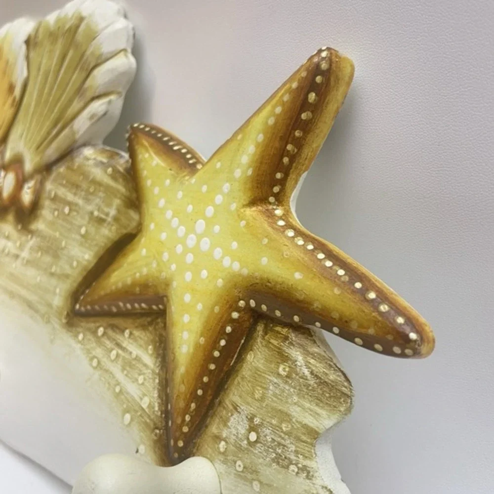 Nautical Seashell‎ Starfish Beach Theme Coat Rack Towel Hanger